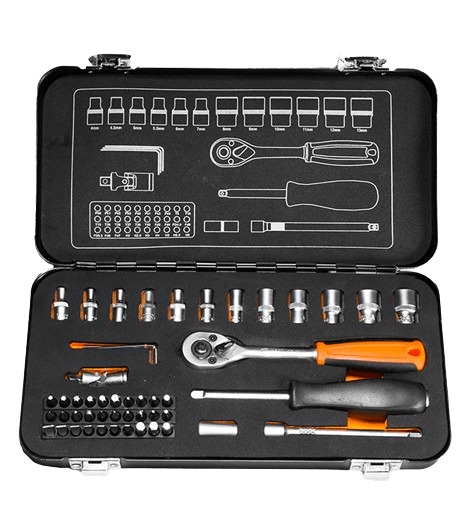 1/4" hylsyavainsarja