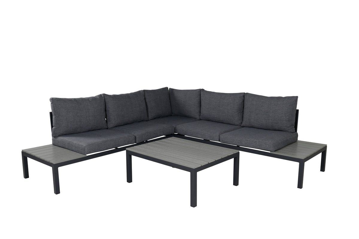 Odense Corner Sofa Set Dark Grey Dark Grey