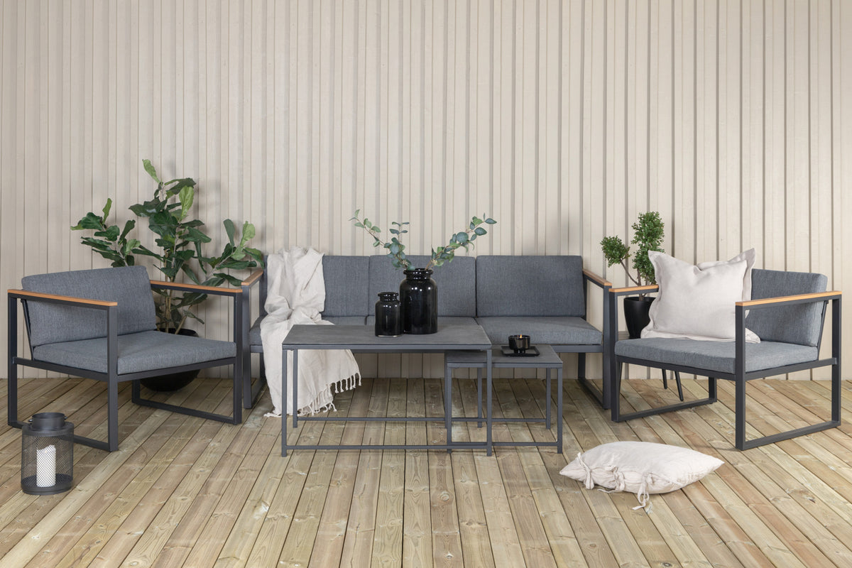 Dakar Sofa Set Black Black