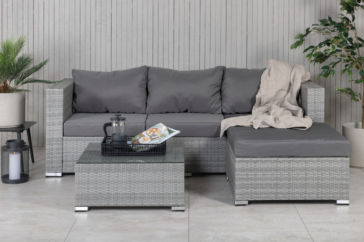 Rotterdam Sofa Set Grey Grey