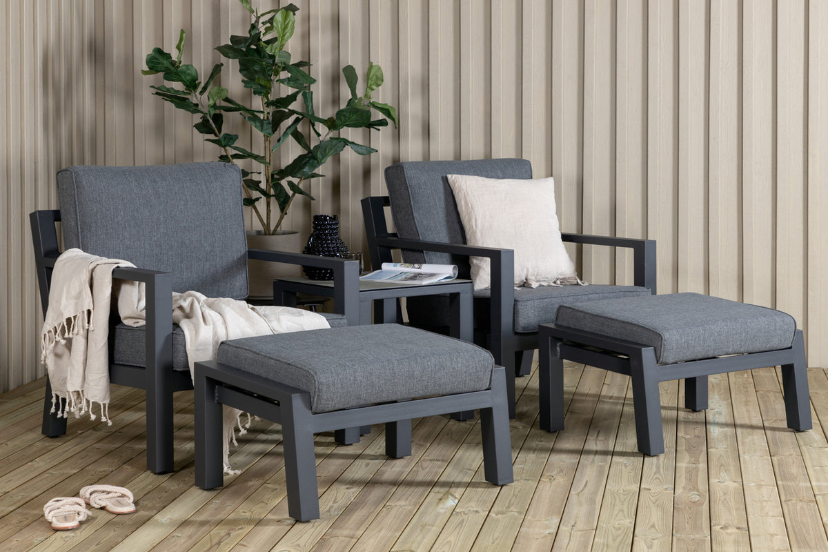 Barcelona Lounge Set Black