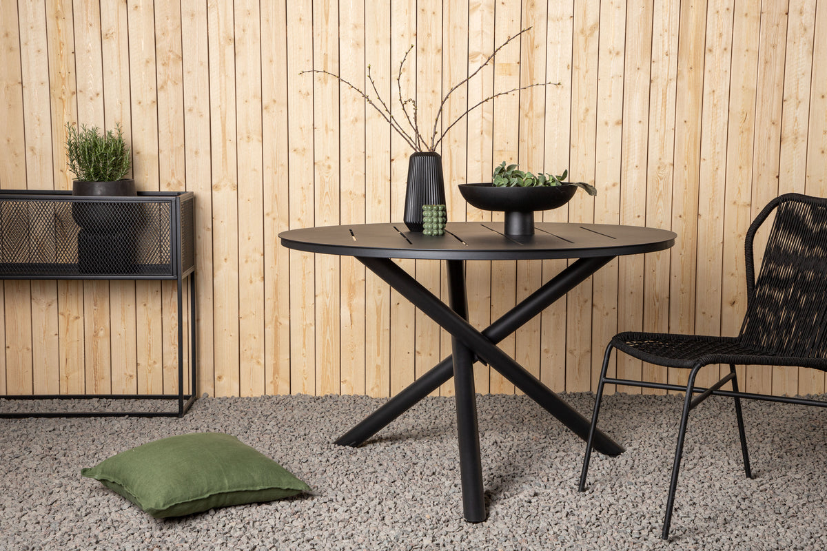 Alma Round Dining Table ⌀120 Black