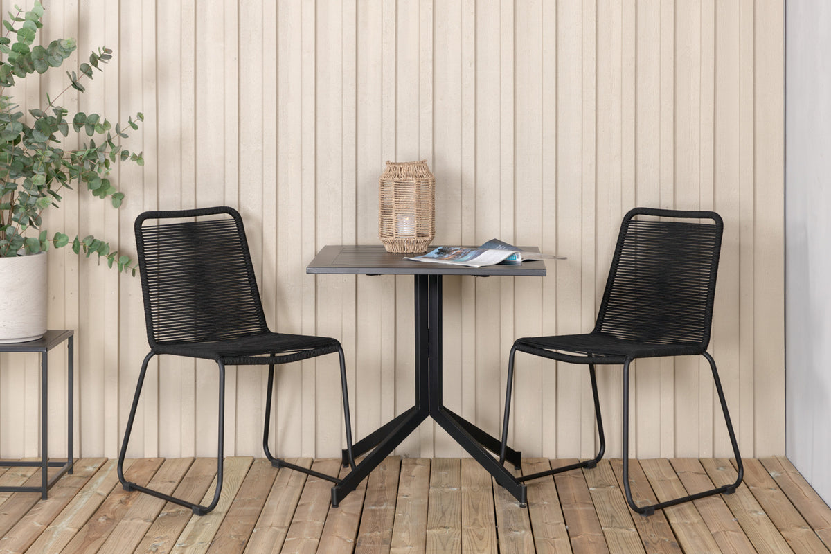 Way Cafe Table 70 x 70 Black