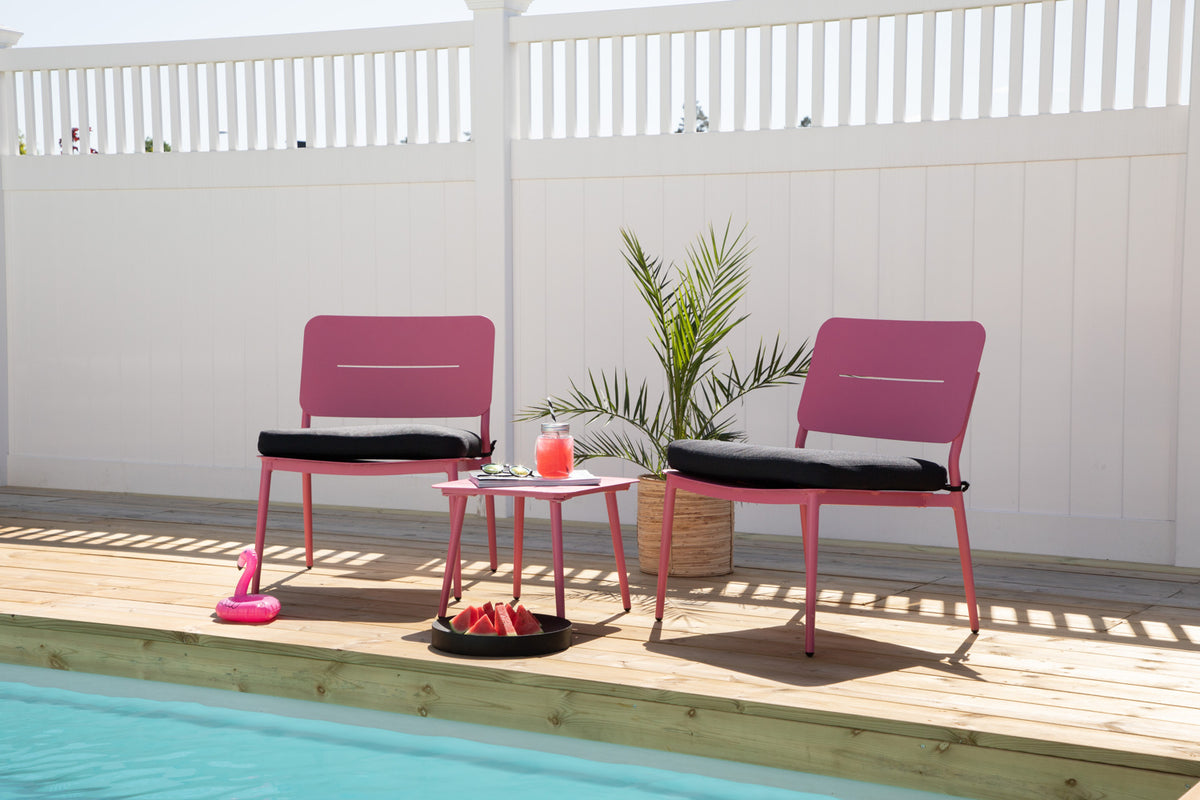 Lina Side Table 40 x 40 Pink