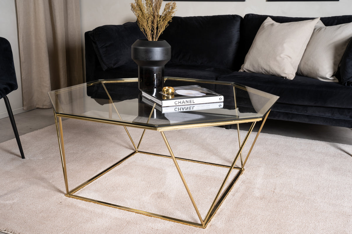 Coffee table 45 x 100 x 100 Gold