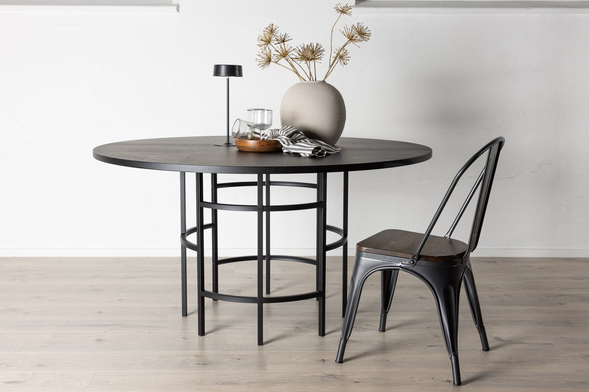 Copenhagen Round Dining Table ⌀140 Black