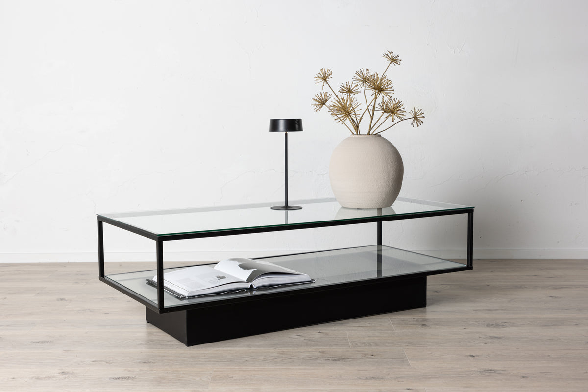 Coffee table 37.5 x 130 x 60 Black