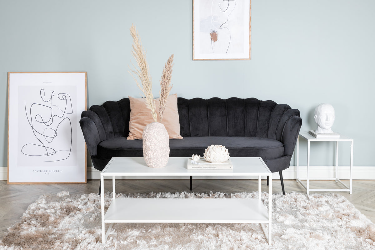 Calais 3-Seat Sofa Black