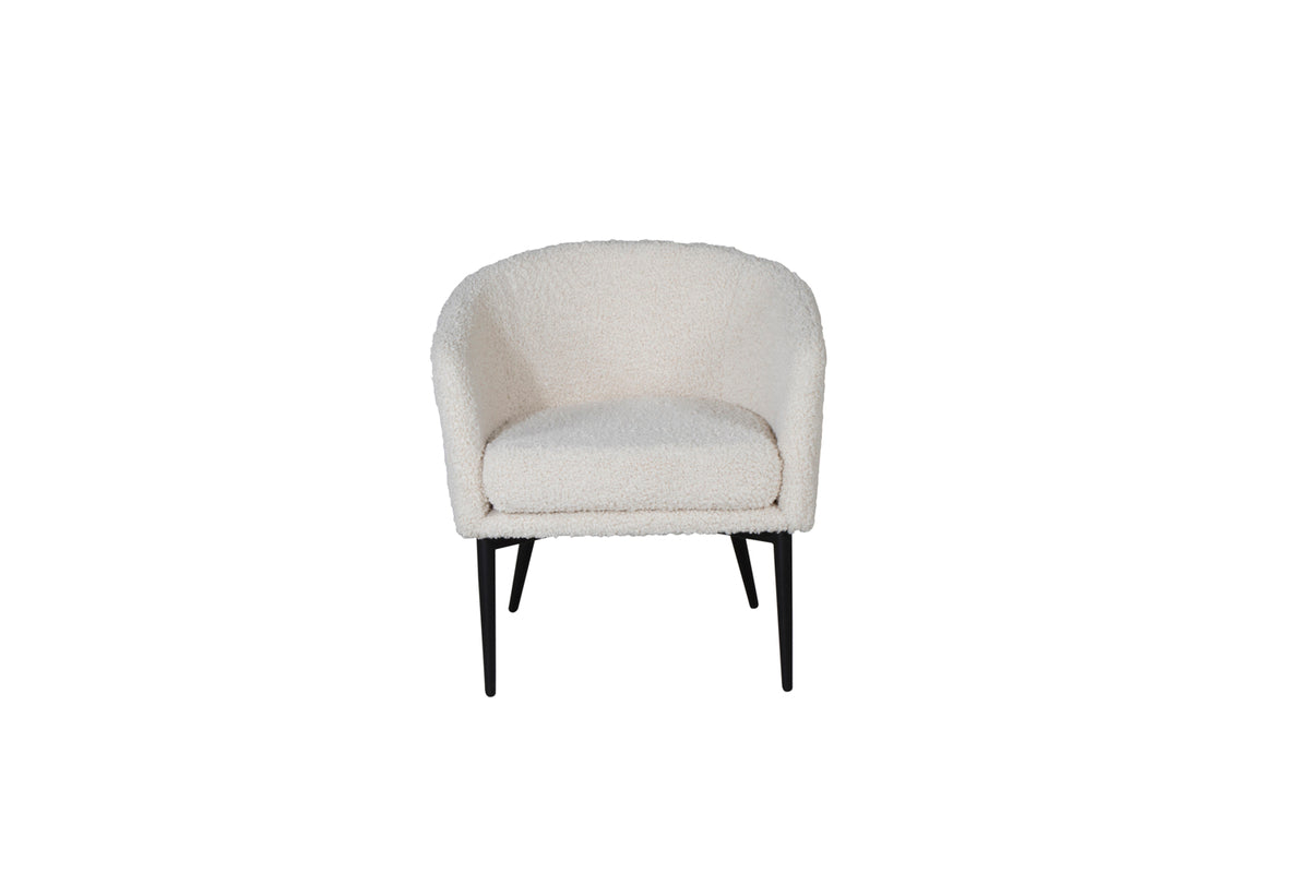 Fluffy Armchair White