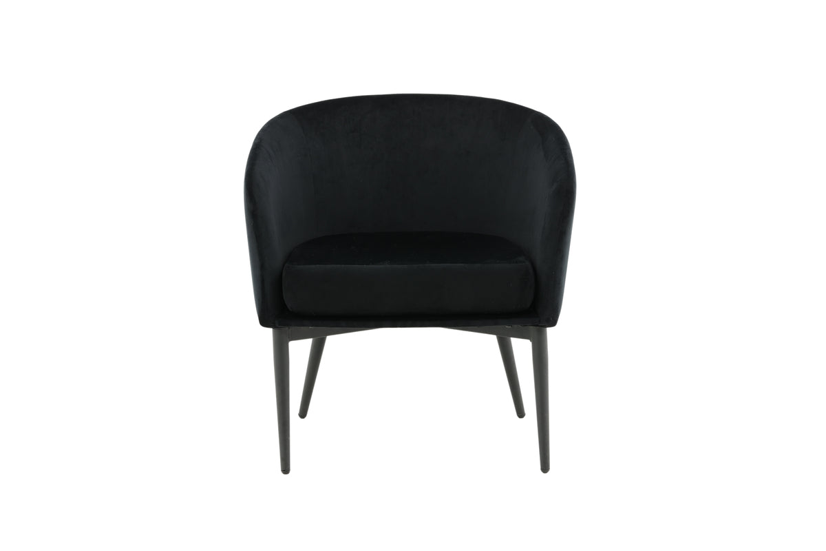 Fluffy Armchair Black