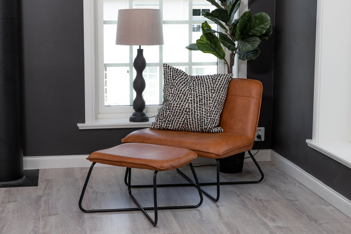 X Lounge Chair Brown