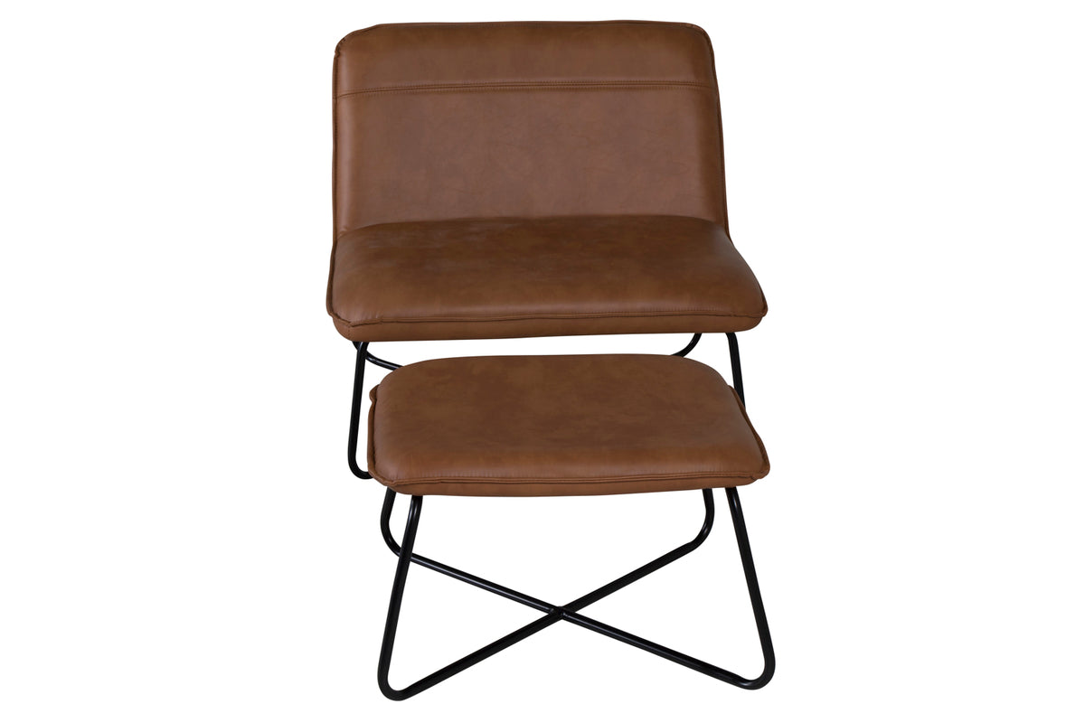 X Lounge Chair Brown