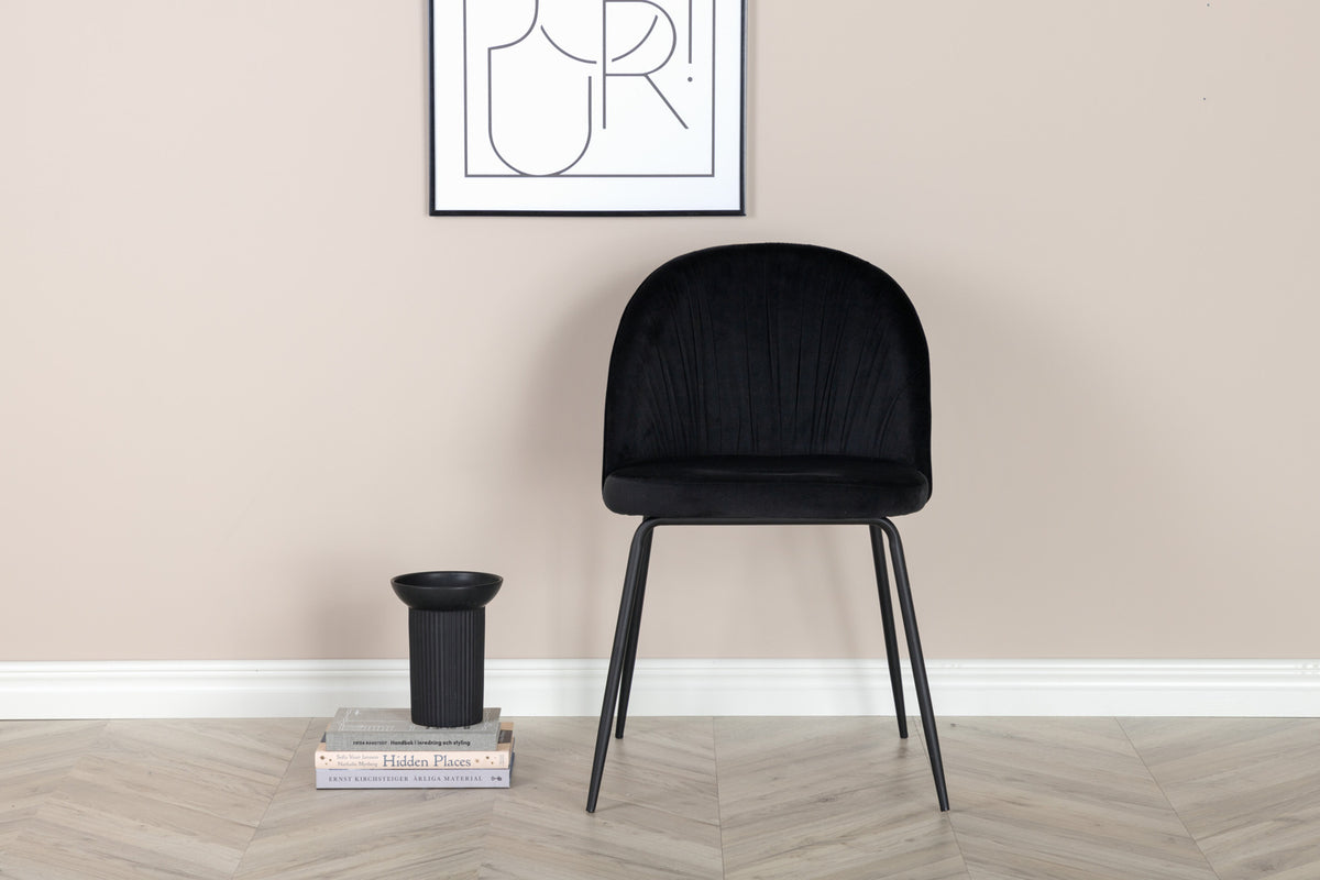 Wrinkles Dining Chair 2-pack Black