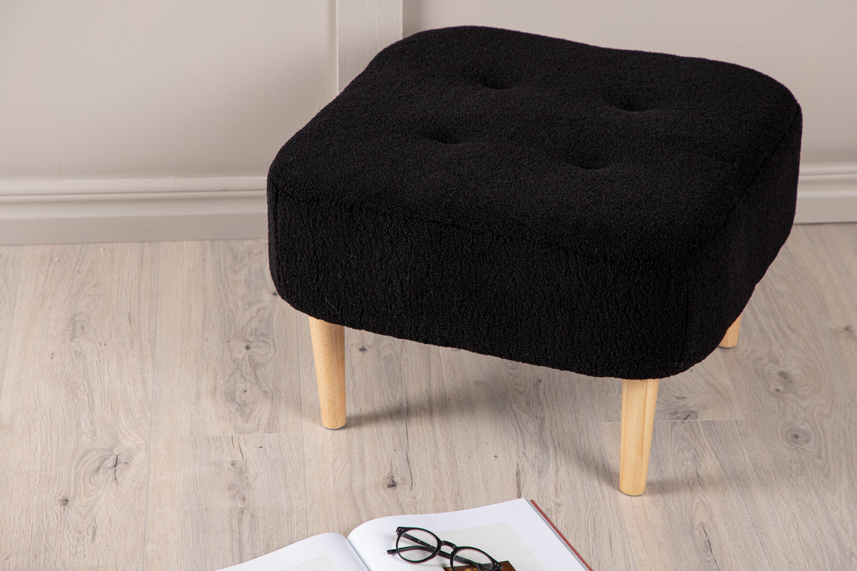 Salina Pouf 59 x 40 x 59 Black