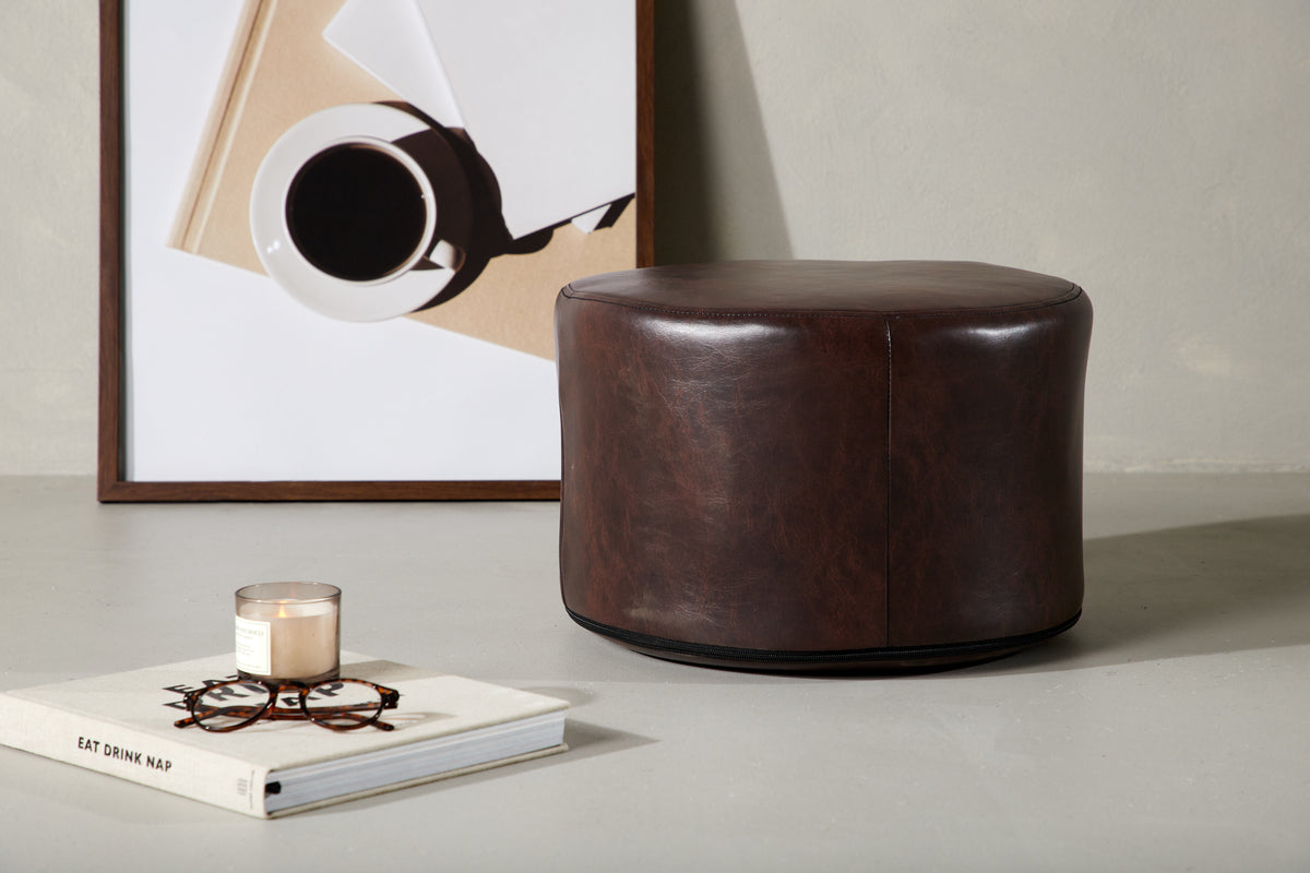 Eastport Pouf ø41 ⌀41 Brown