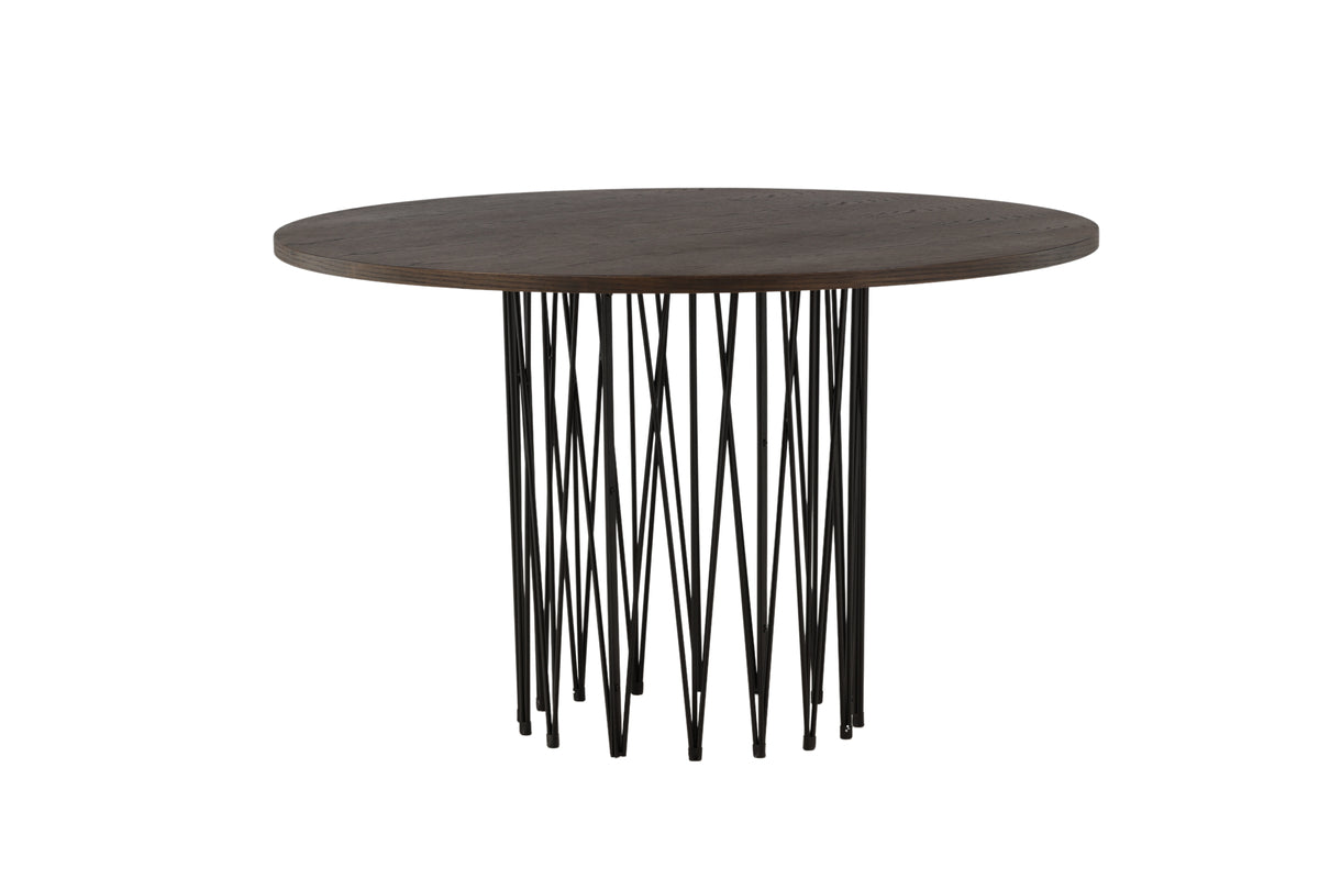 Stone Round Dining Table ⌀120 Mocca