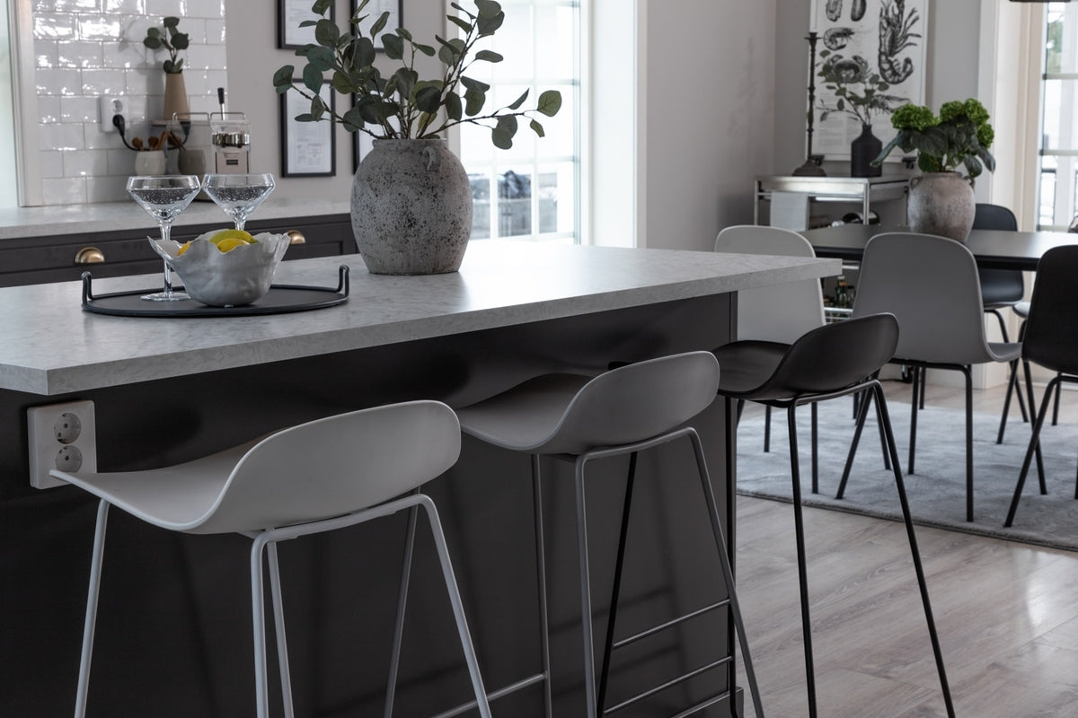 Wave Bar Chair 2-pack Grey