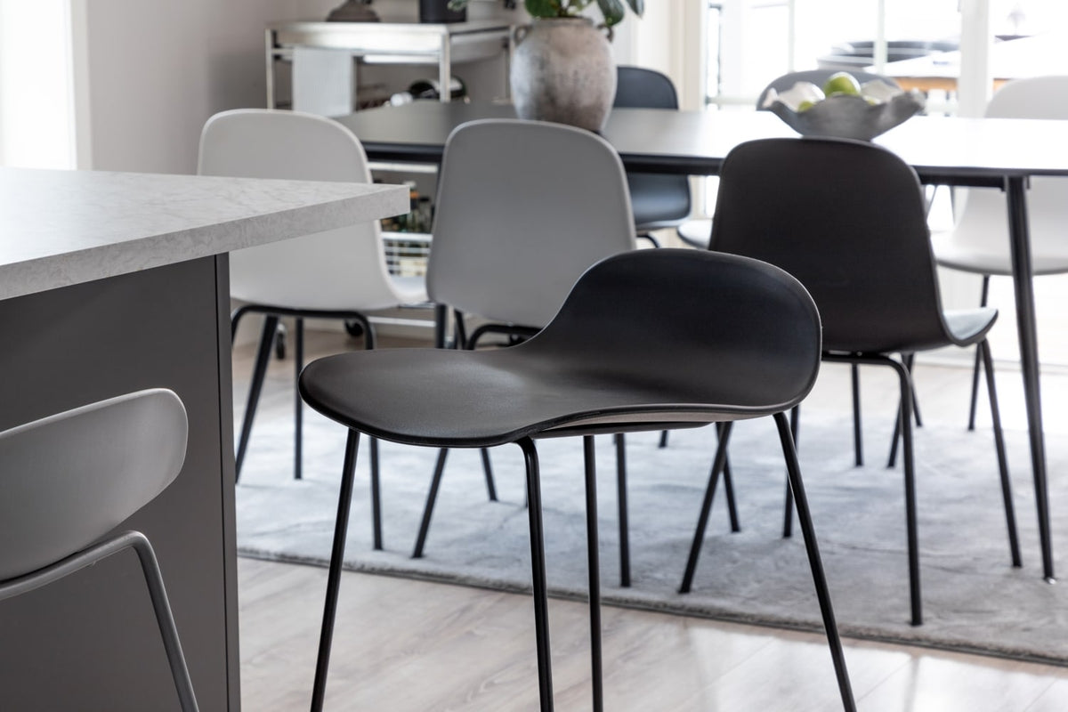 Wave Bar Chair 2-pack Black