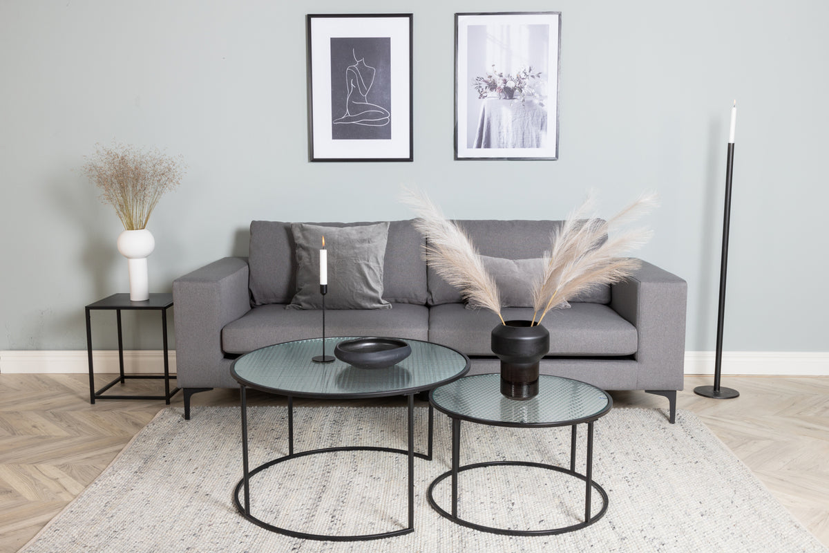 Bolero 3-Seat Sofa Grey
