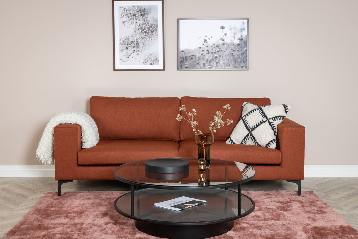 Bolero 3-Seat Sofa Red