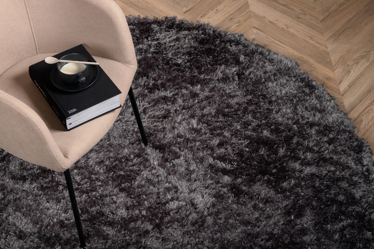 Natta Round Carpet ⌀200 Dark Grey