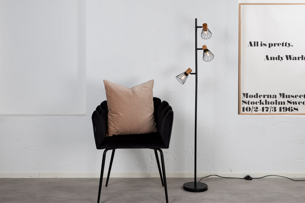 Atticus Floor Lamp Black