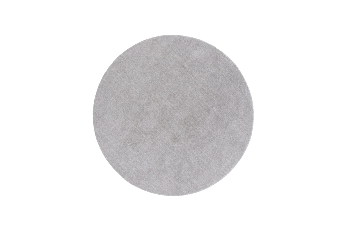 Wool Round Carpet ⌀200 Light Grey