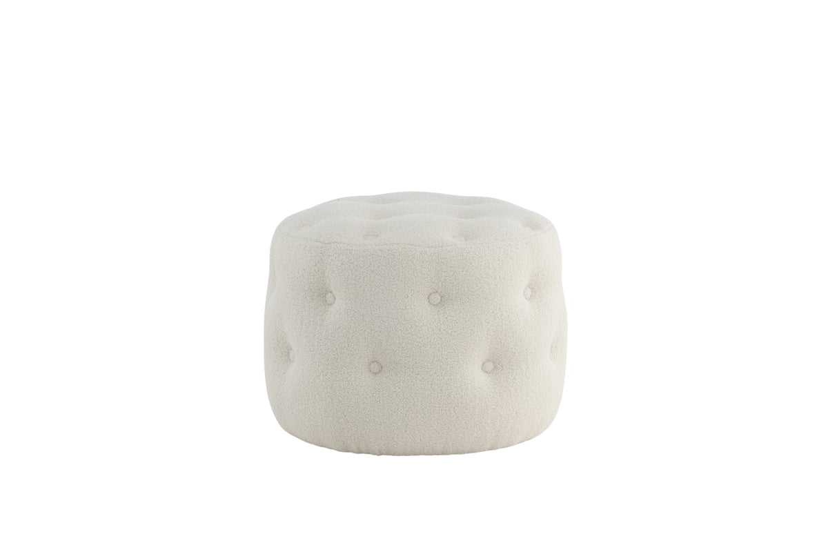 Benjamin Pouf ø55 ⌀55 White