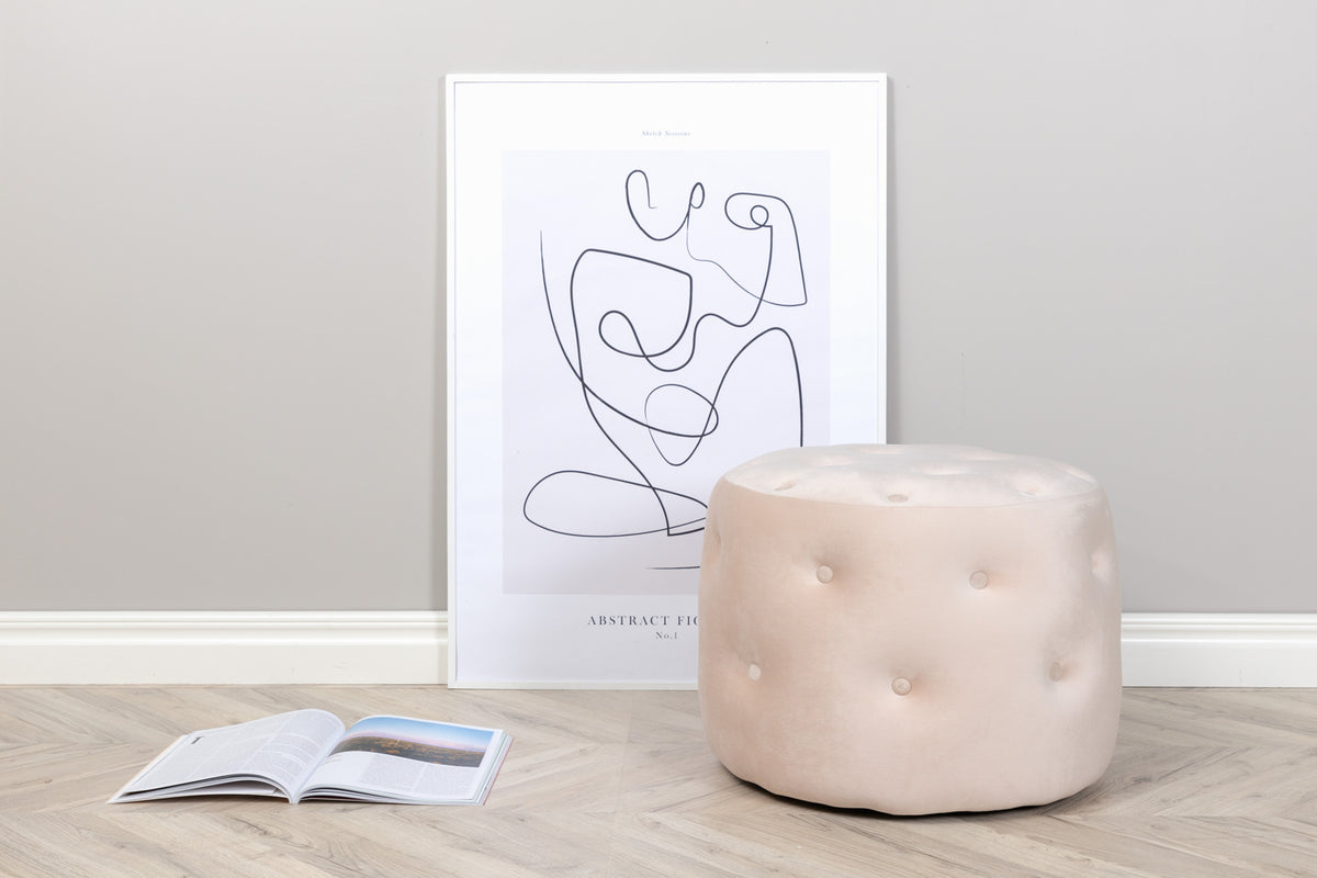 Benjamin Pouf ø55 ⌀55 White