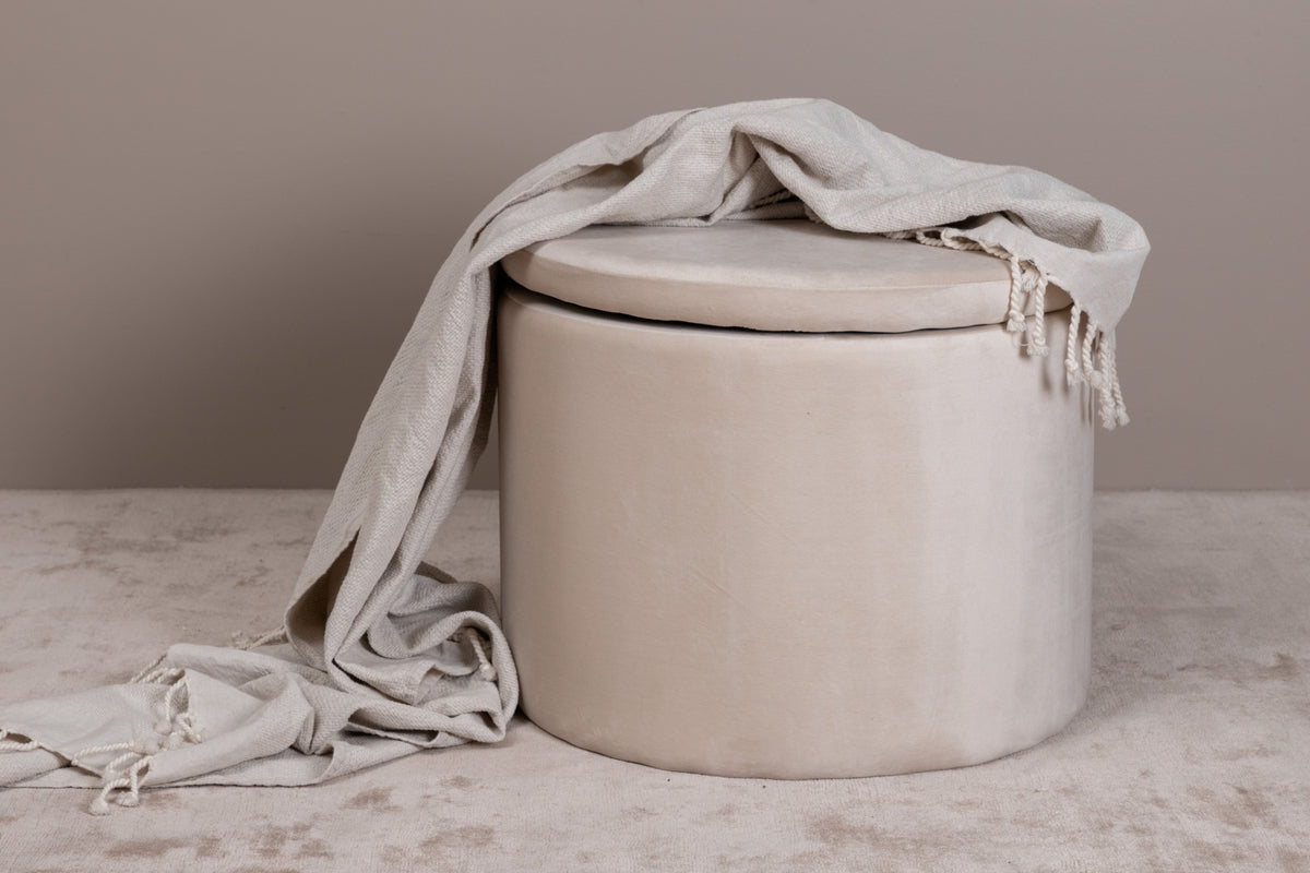 Dunken Pouf ø51 ⌀51 Beige