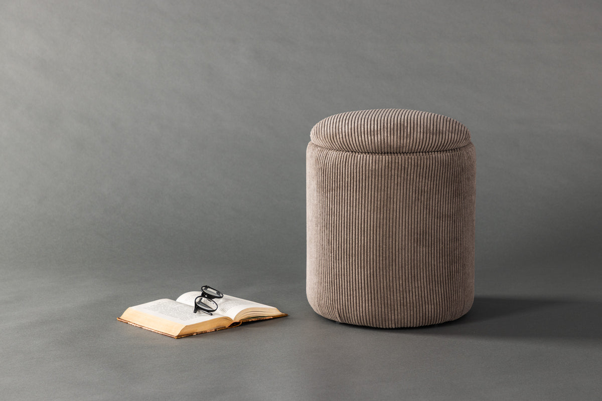 Limpen Pouf ø32 ⌀32 Brown