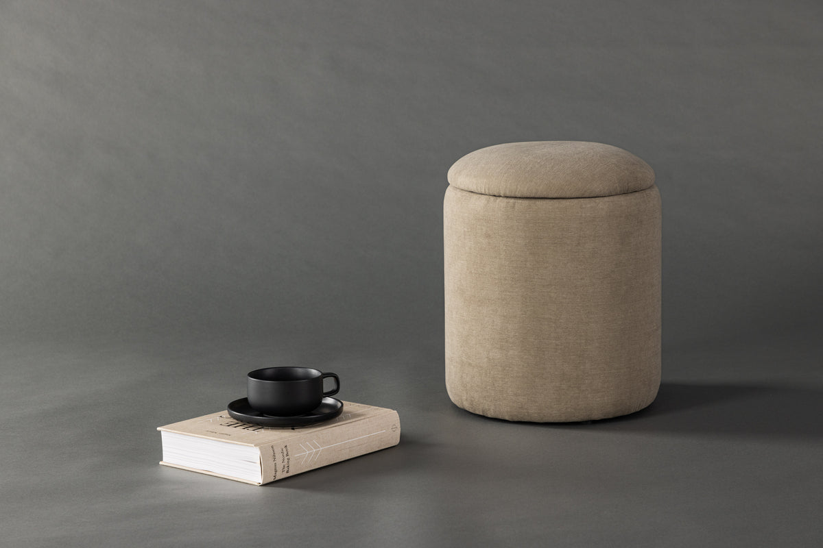 Limpen Pouf ø32 ⌀32 Beige