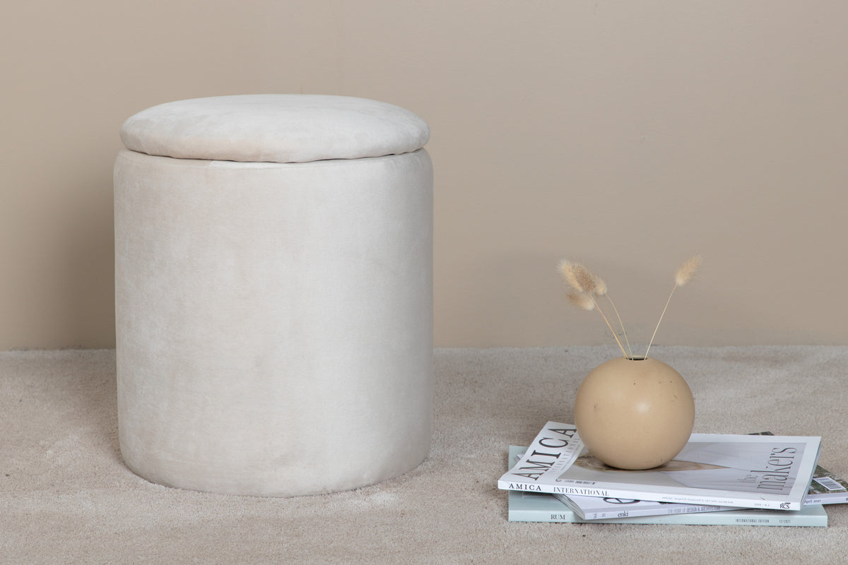 Limpen Pouf ø32 ⌀32 White