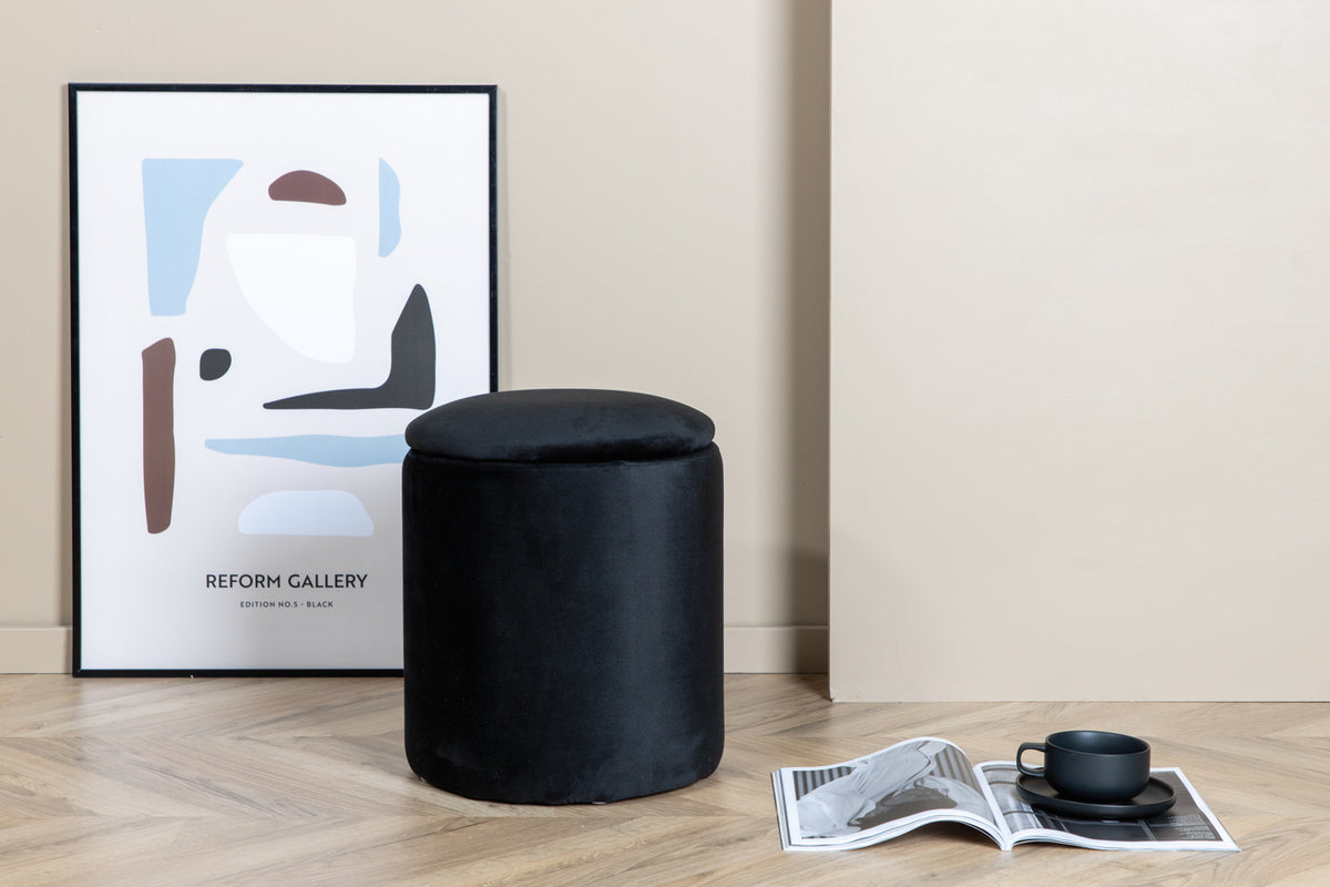 Limpen Pouf ø32 ⌀32 Black