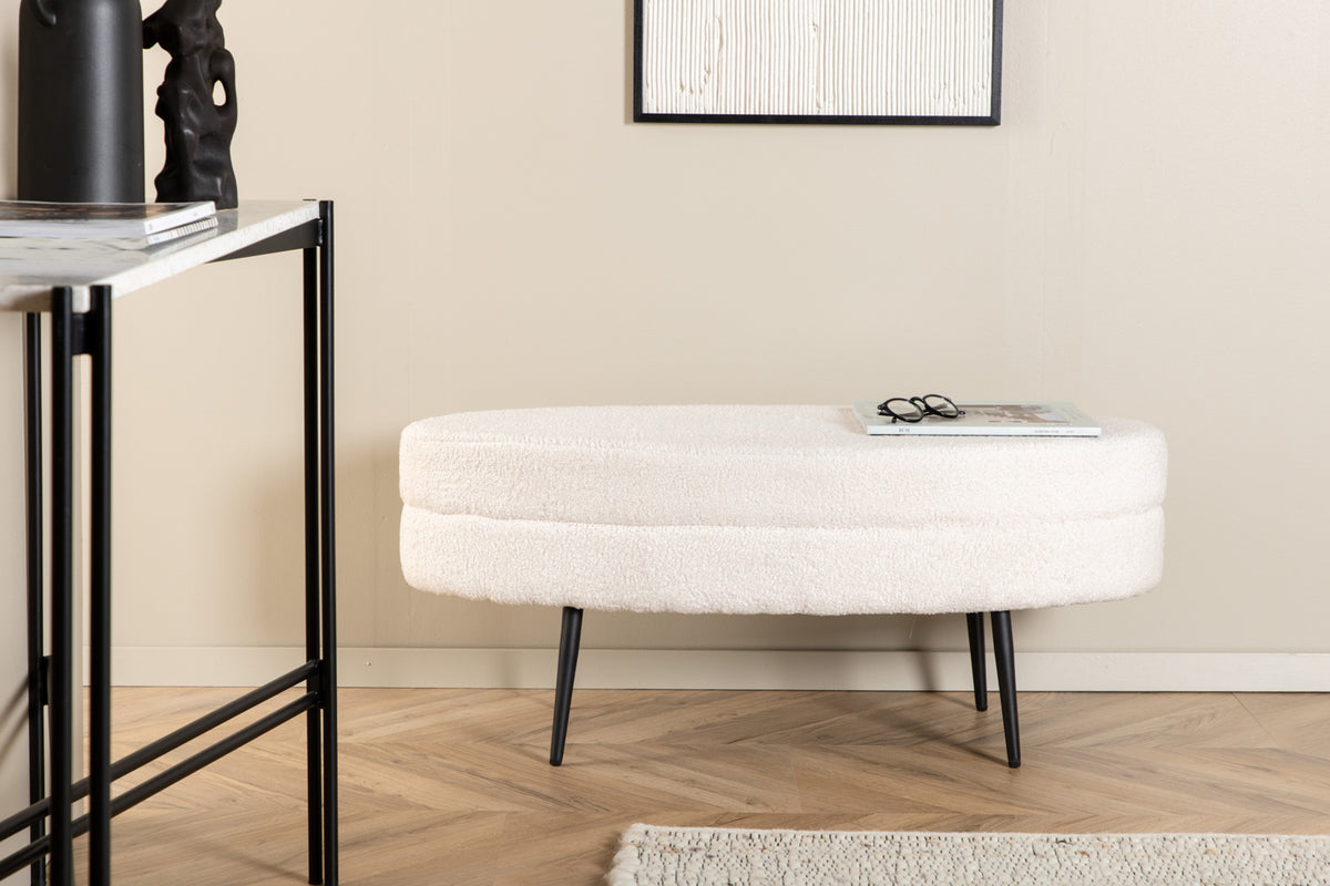 Otto Ottoman 40 x 41 x 100 White