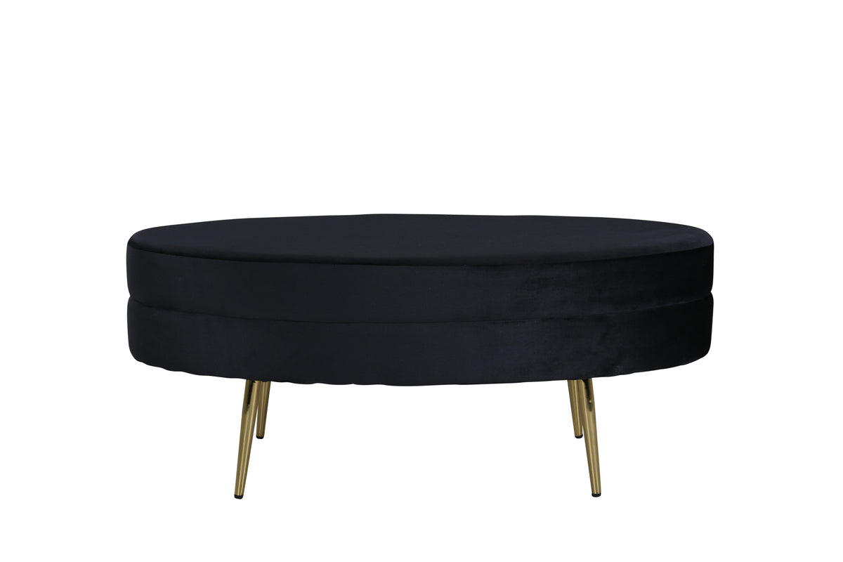 Otto Ottoman 40 x 41 x 100 Black