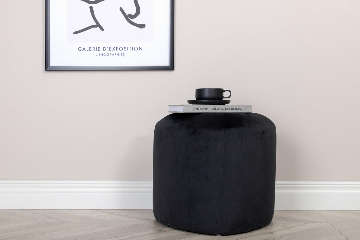 Peg Pouf ø46 ⌀46 Black