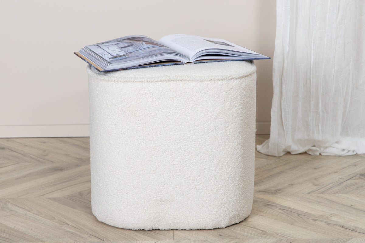 Piff Pouf ø44 ⌀44 White