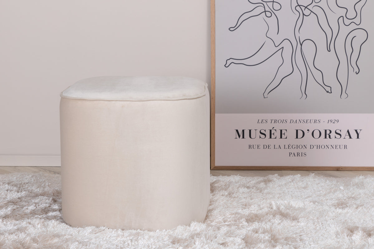 Piff Pouf ø44 ⌀44 White