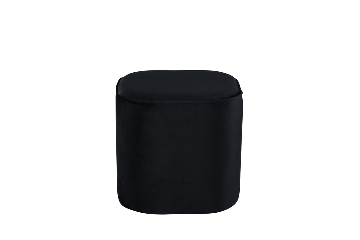 Piff Pouf ø44 ⌀44 Black