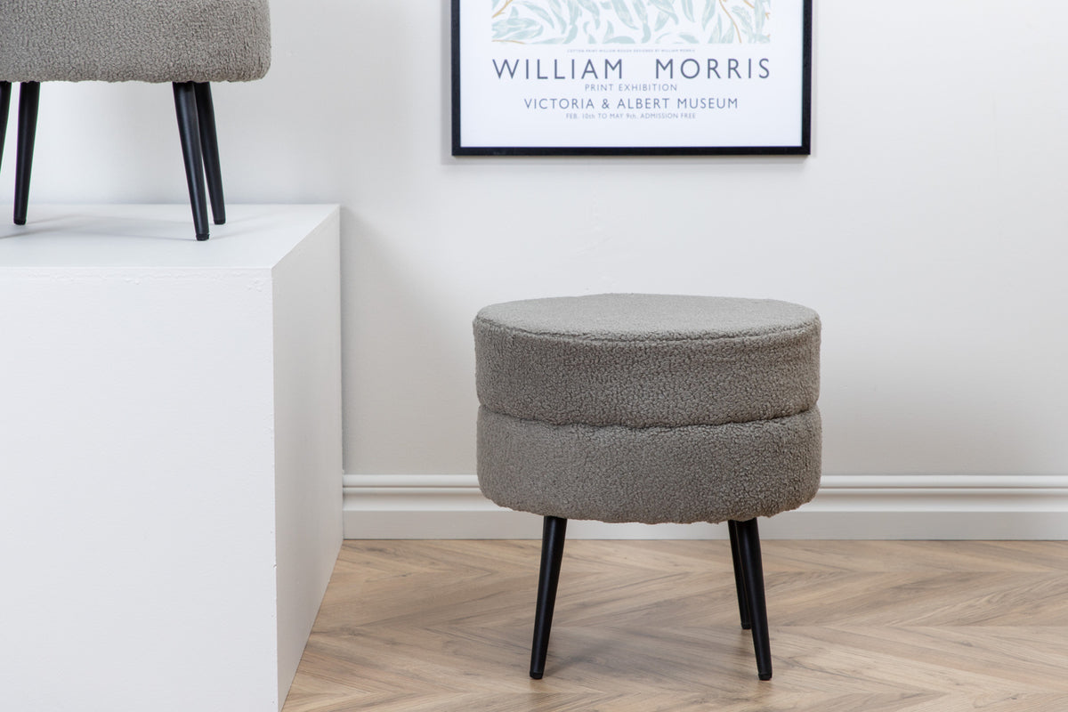 Pot Pouf ø40 ⌀40 Grey