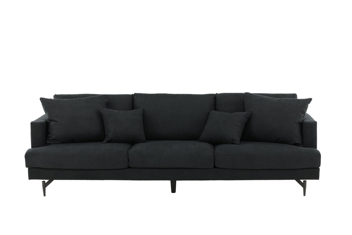 3-seater sofas Black