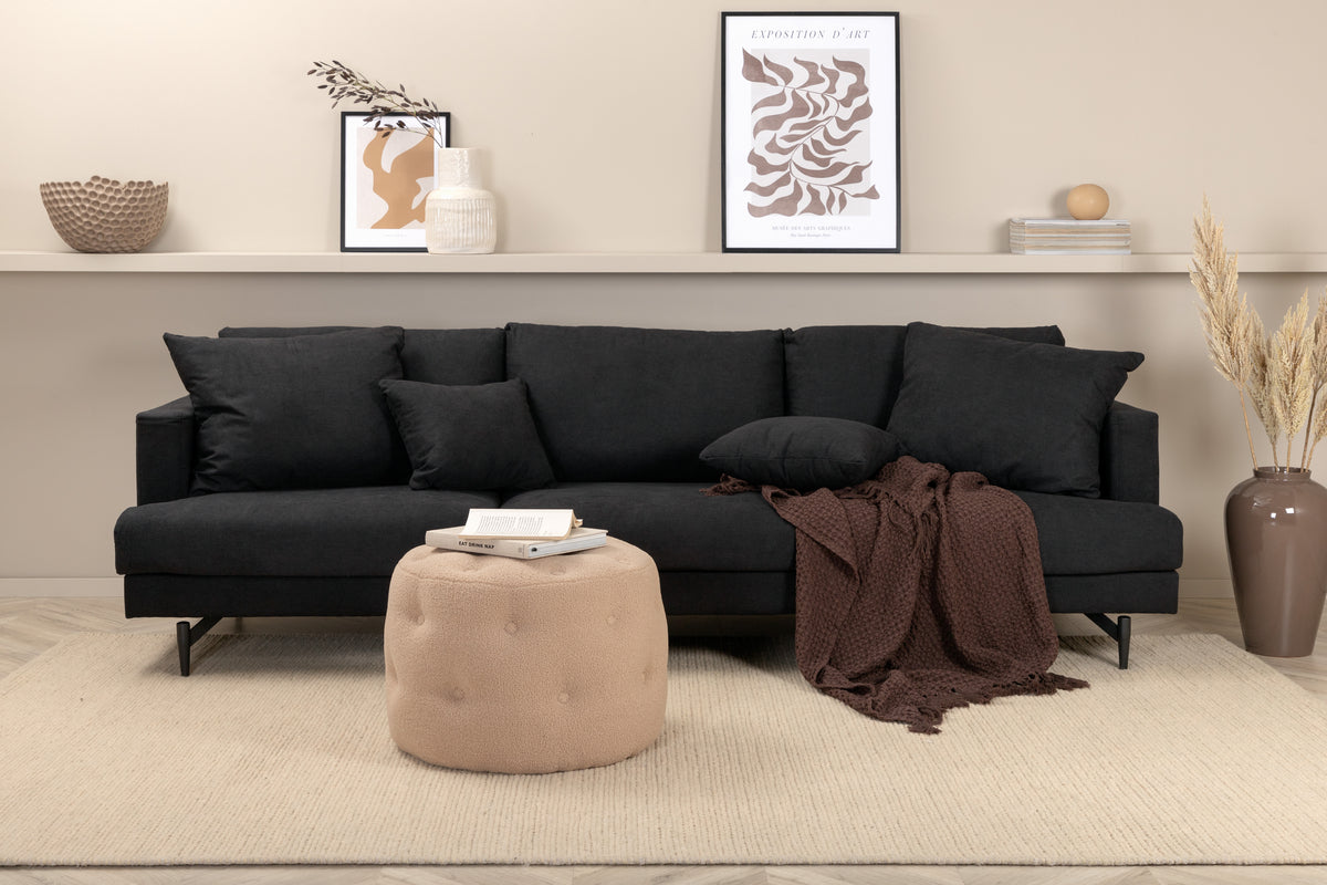 3-seater sofas Black