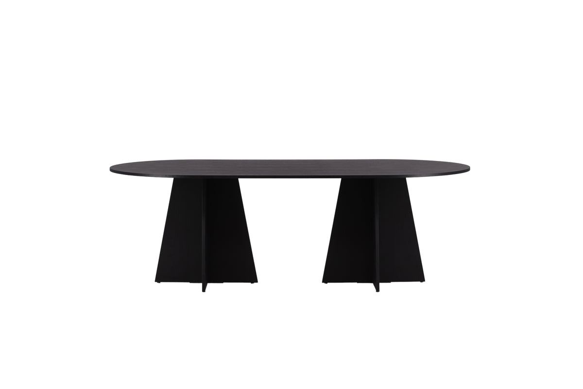 Bootcut Oval Dining Table 230 x 115 Black