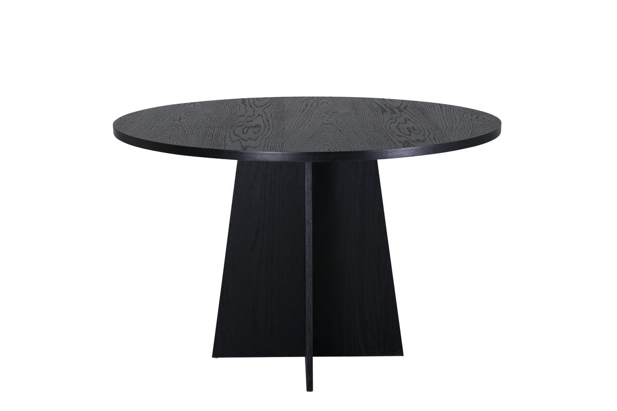 Bootcut Round Dining Table ⌀110 Black