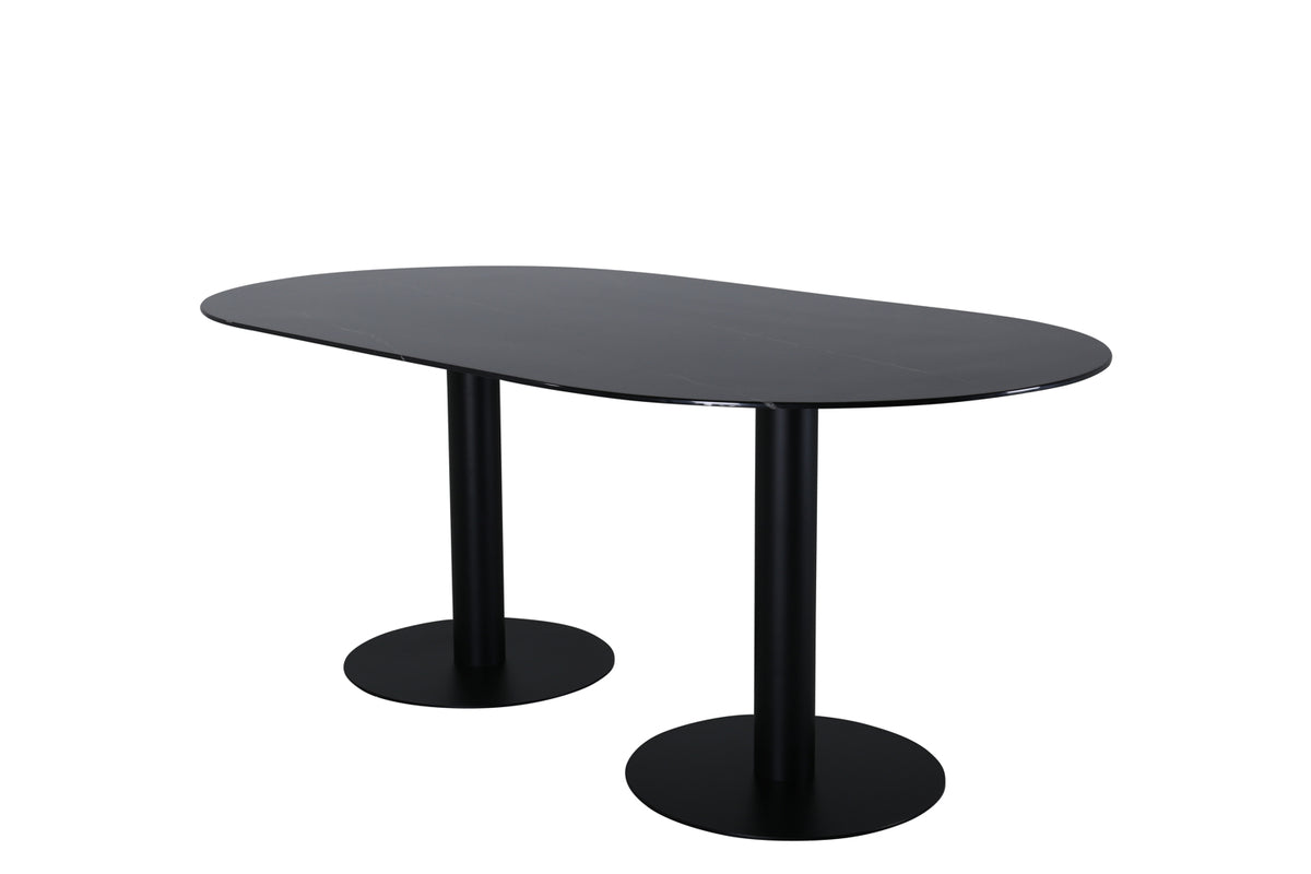 Pillan Oval Dining Table 180 x 100 Black