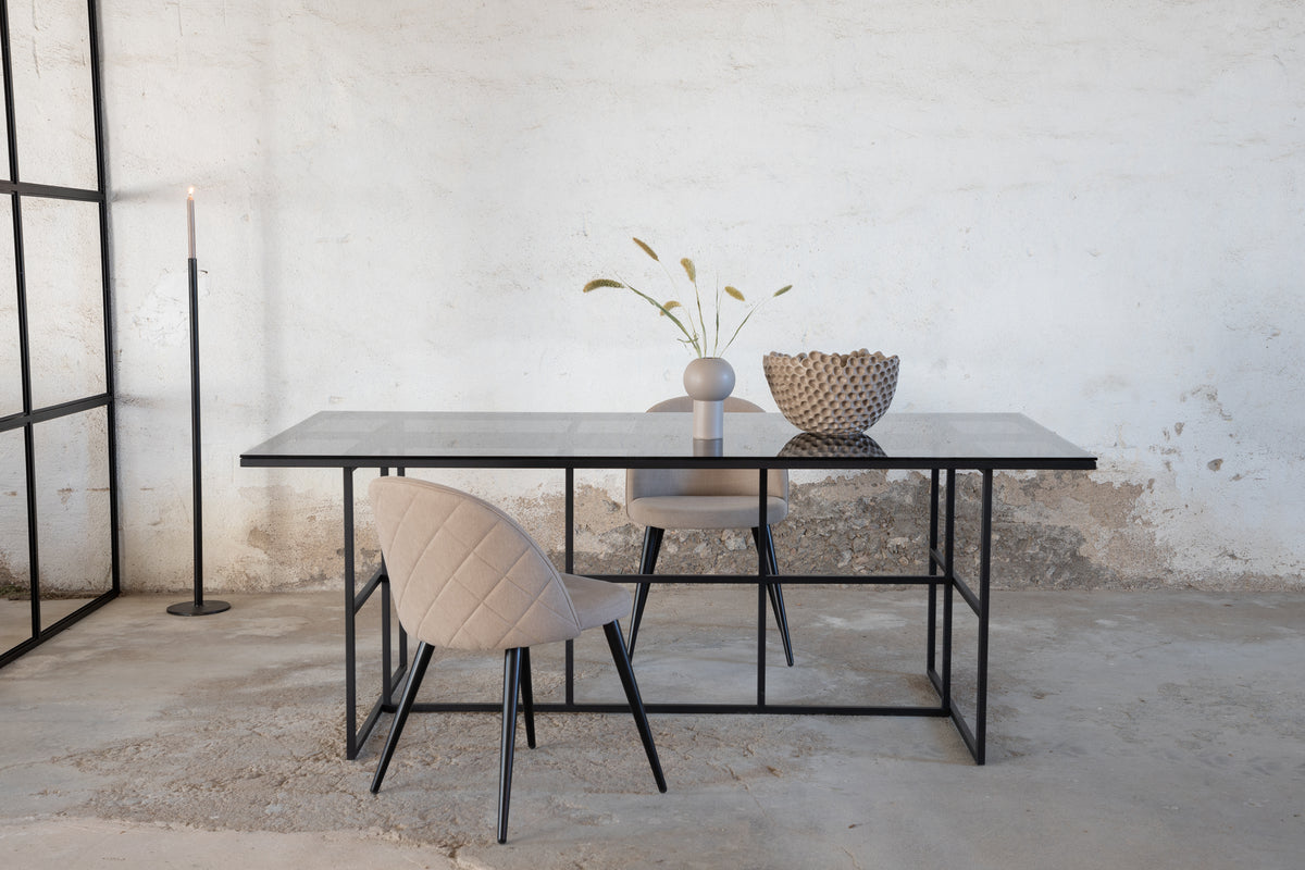 Leif Rectangular Dining Table 200 x 90 Black