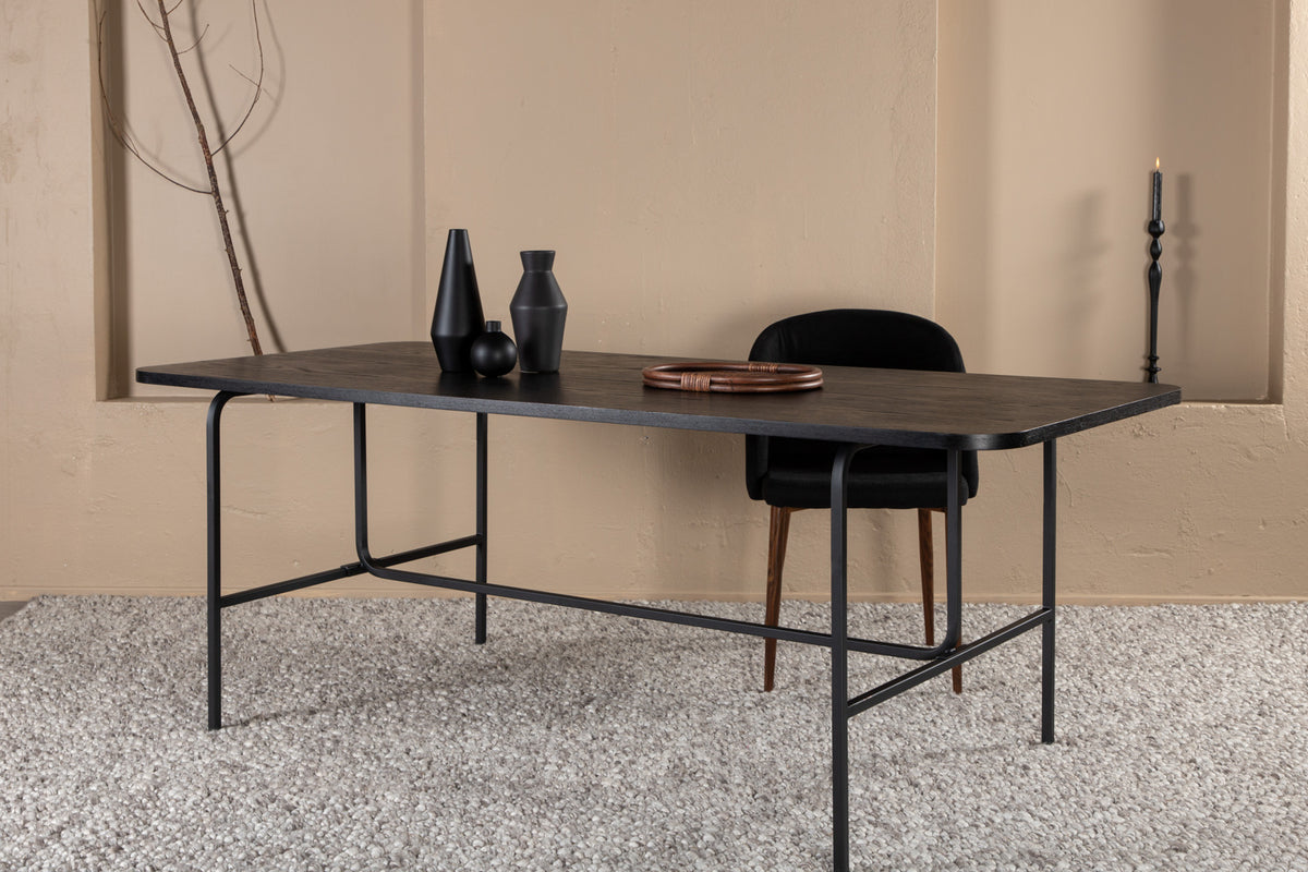 Uno Rectangular Dining Table 200 x 90 Black
