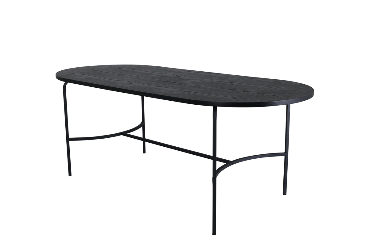 Skate Oval Dining Table 75 x 200 x 90 Black