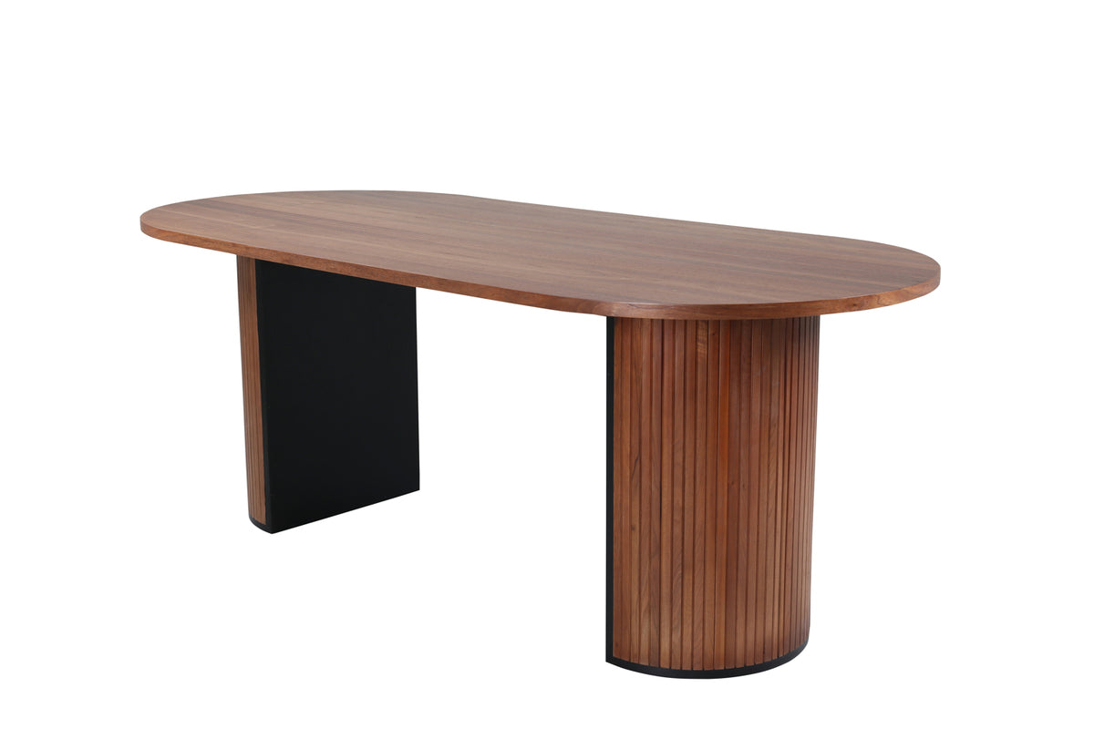 Bianca Oval Dining Table 200 x 90 Walnut